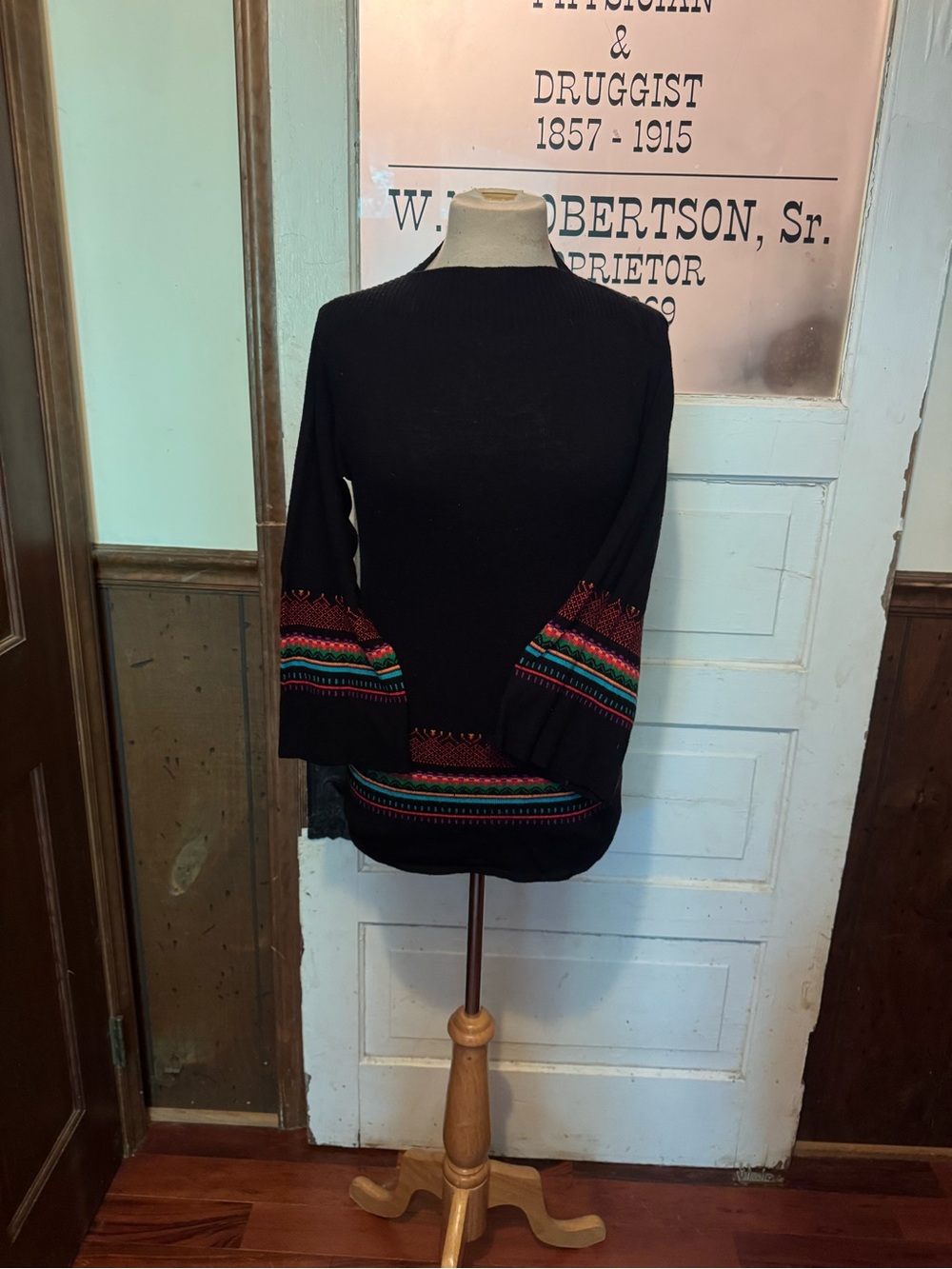True Vintage 1960’s-1970’s Hippie Pheasant Sweater